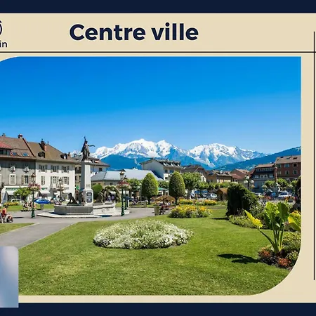 Ferienwohnung Le Refuge 'Les 4 Tetes' - Balcon - Vue Montagne - Proche Centre & Gare Sallanches Exterior foto