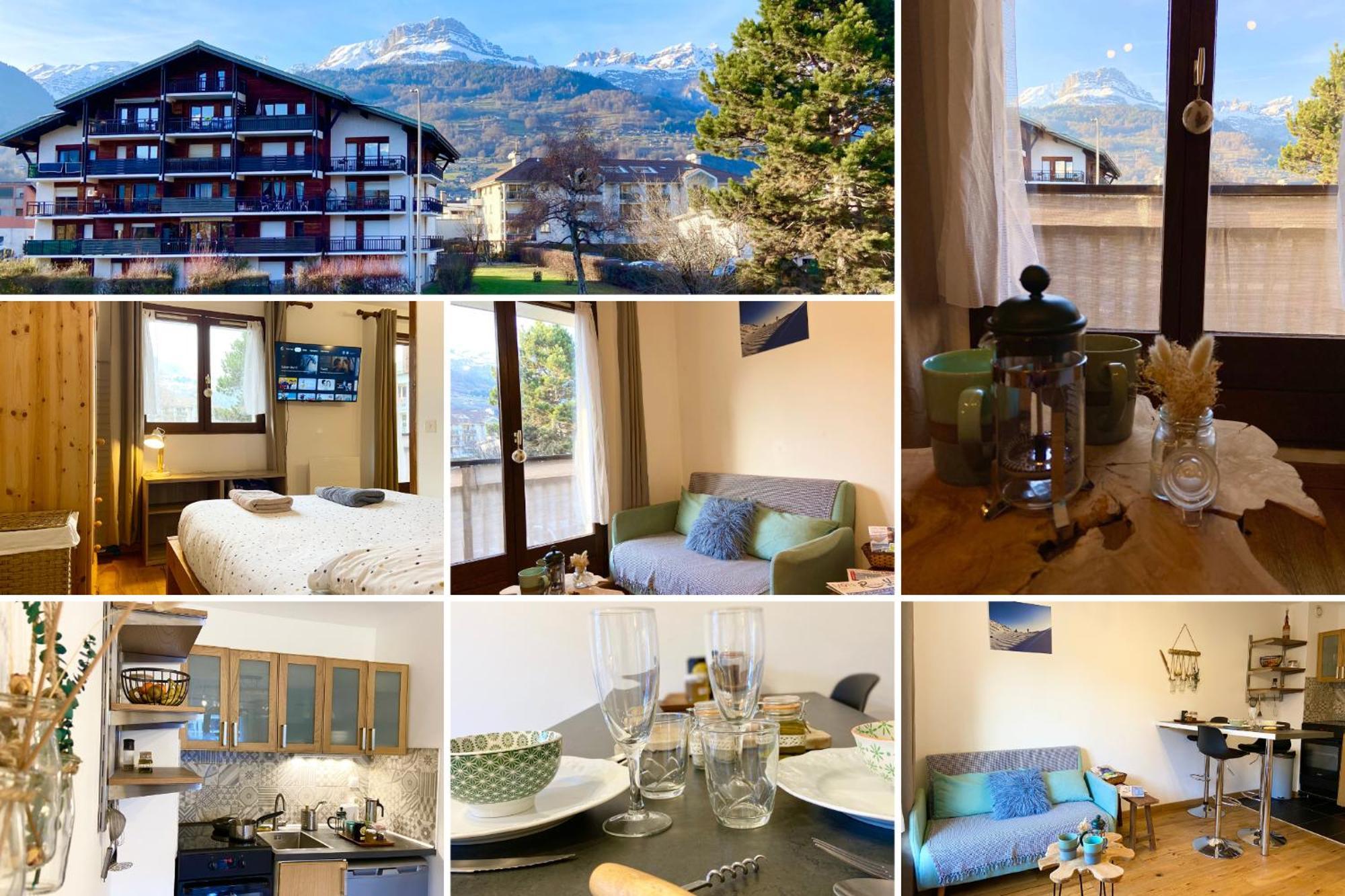 Le Refuge 'les 4 Tetes' - Balcon - Vue Montagne - Proche Centre & Gare Apartment